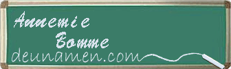 Annemie Bomme Visitenkarte